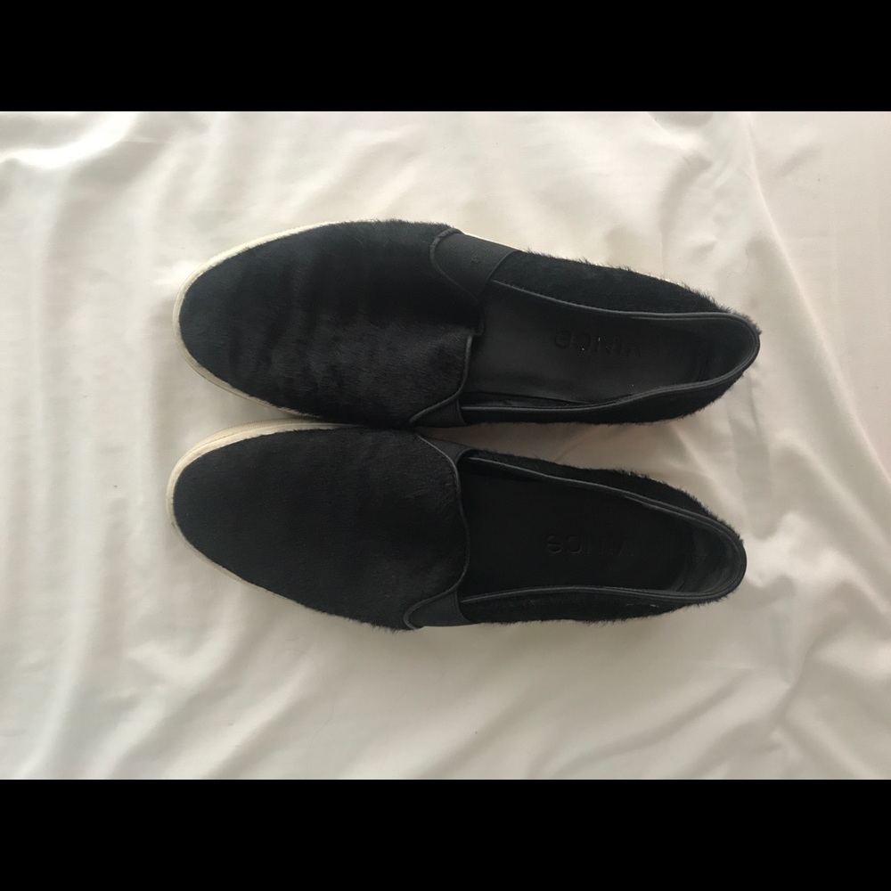 Vince calf hair slide on sneakers
